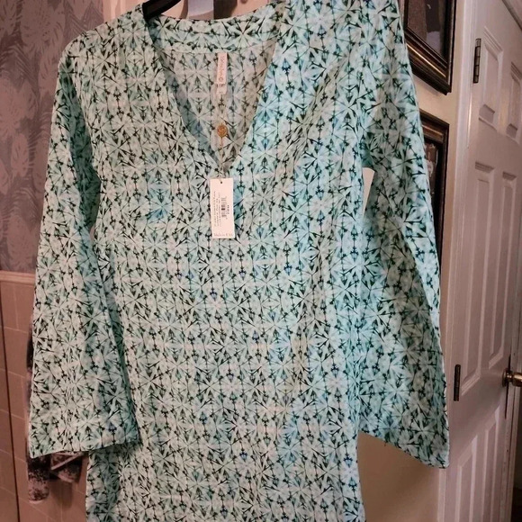 HELEN JON SILK TUNIC - Picture 1 of 3
